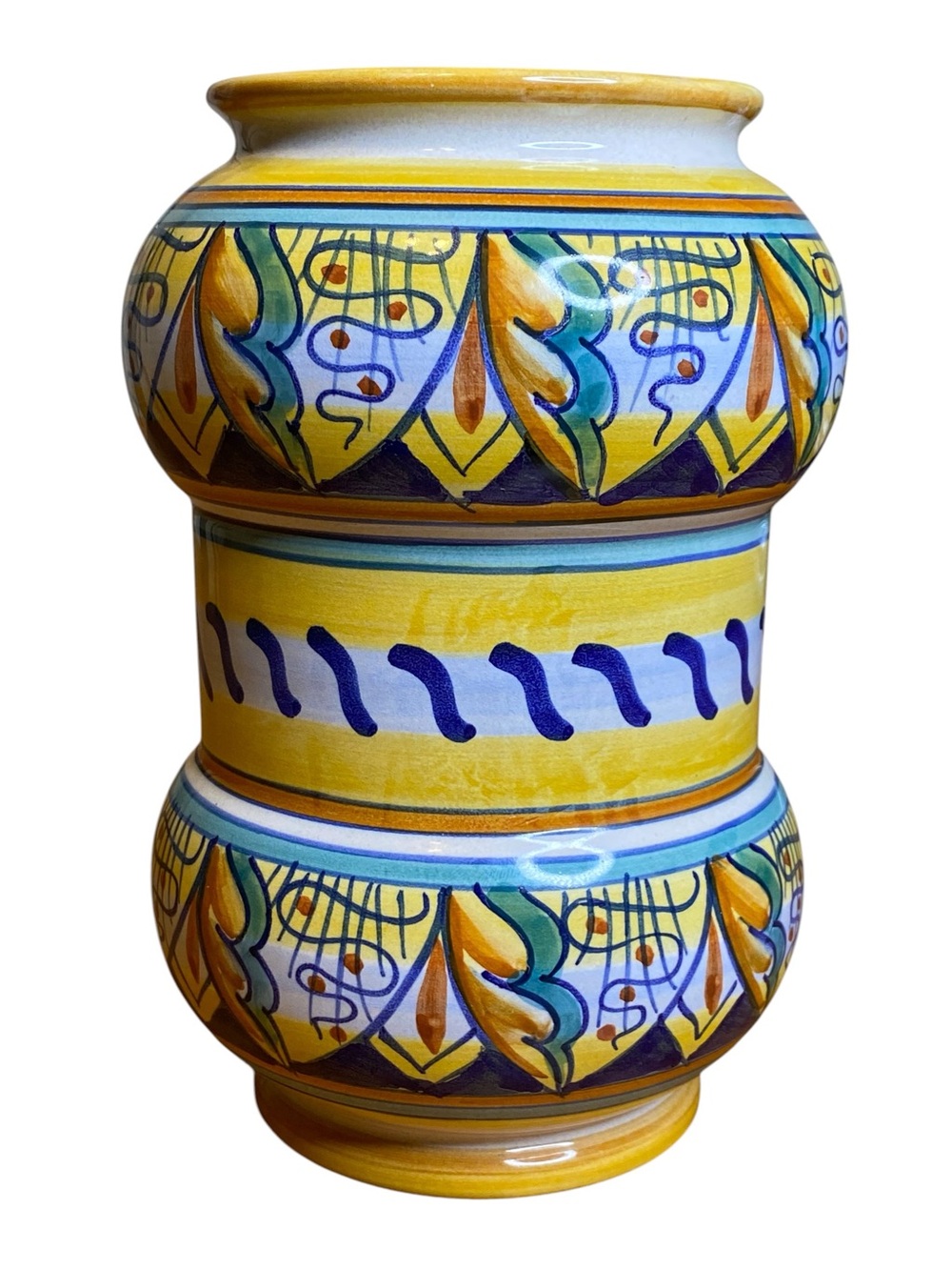 Deruta Collectable Italian Hand painted Ceramic  Apothecary Pharmacy Jar